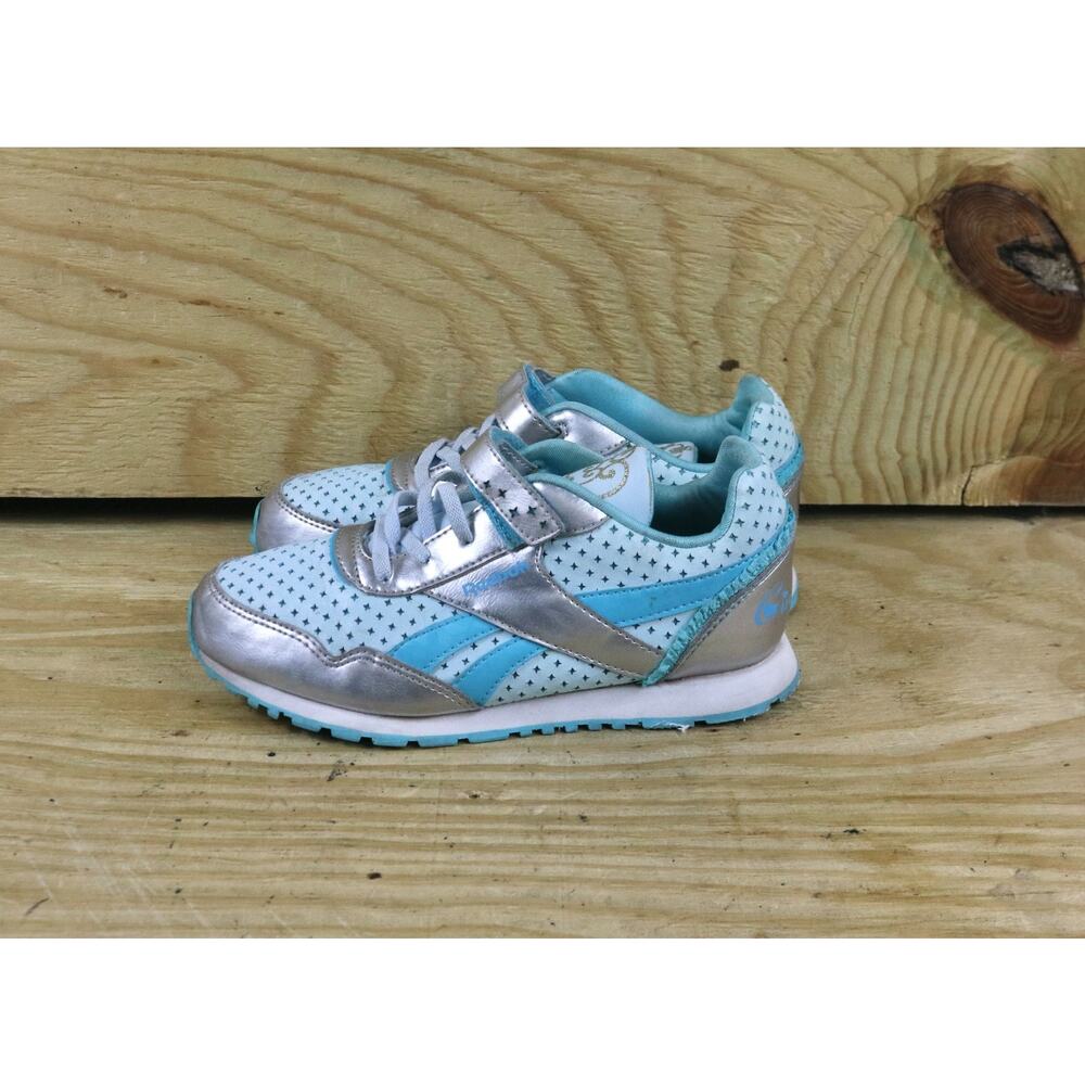 Reebok Disney Sneakers Youth 2.5 Blue Sliver Cinderella Shoes